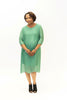 Image of M Made in Italy Silk Overlay Dress - Green
