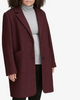 Image of Marc New York Plus Size Paige Wool Blend Bouclé Coat - Burgundy
