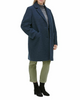 Image of Marc New York Plus Size Paige Wool Blend Bouclé Coat - Dark Teal