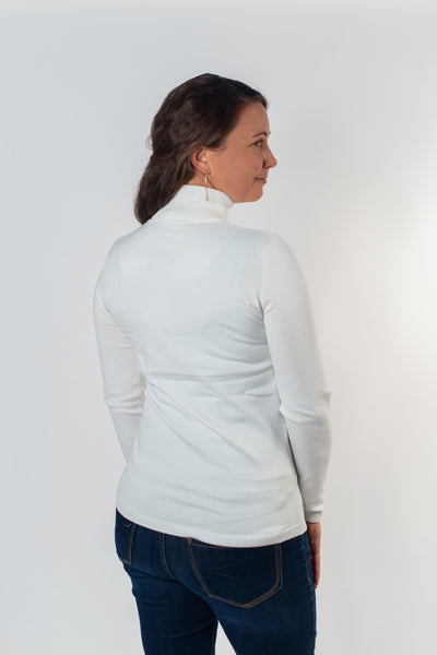 Metric Knits Turtleneck Sweater - Ivory *Take an EXTRA 1/2 Off*