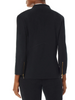Image of Ming Wang Faux Double Breasted Knit Blazer - Black