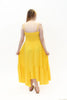 Image of Patrizia Luca Smocked Sleeveless Maxi Dress - Yellow