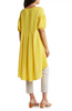 Image of Patrizia Luca Hi/Low Puff Sleeve Tunic - Yellow