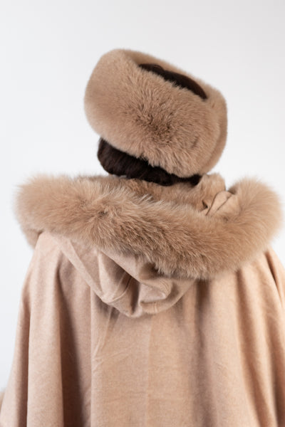Rippe's Furs Luxe Fox Fur Headband - Oatmeal
