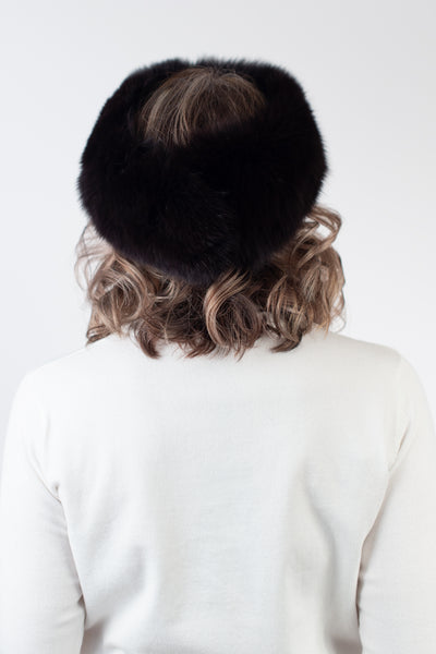Rippe's Furs Wide Fox Fur Headband - Brown