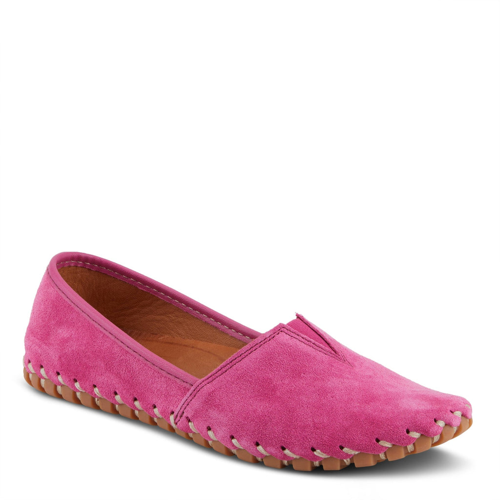 Spring Step Kathaleta Suede Slip On Shoe - Pink