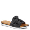 Image of Spring Step Lavona Twist Leather Slide Sandal - Black