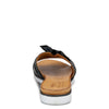 Image of Spring Step Lavona Twist Leather Slide Sandal - Black