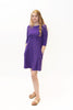 Image of Sympli Trapeze Dress 3/4 Sleeve - Ultraviolet