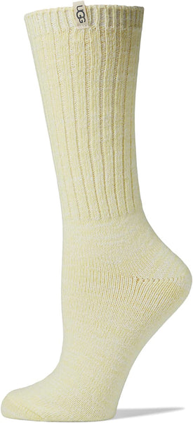 UGG® Ribbed Knit Slouchy Crew Sock - Pale Lily