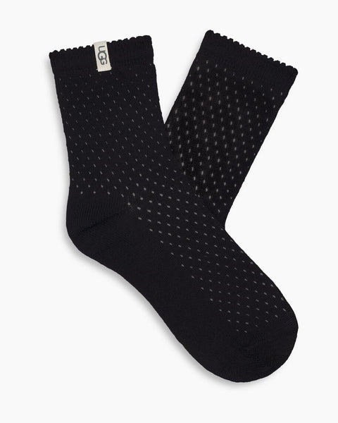 UGG Adabella Quarter Sock - Black