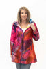 Image of UbU Reversible Hooded Zip Front Parisian Raincoat - Multicolor *Take an Extra 30% Off*