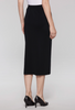 Image of Ming Wang Straight Knit Midi Skirt - Black